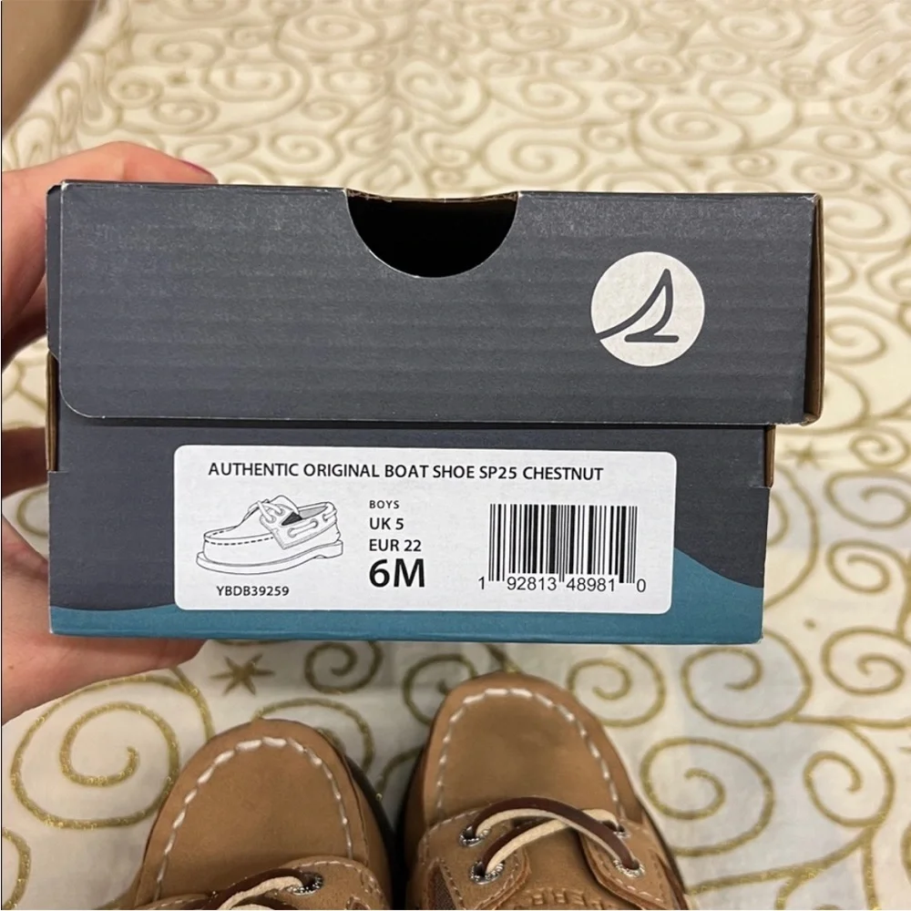 Sperry Kids Brown Moccasins